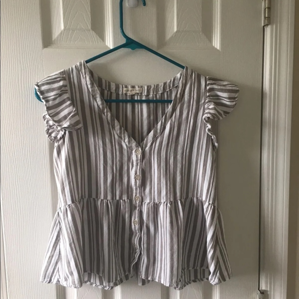 striped blouse